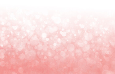 Christmas winter abstract 
pink background with snowflakes, bokeh lights and congratulations. Place for text. New Year's 2021 wallpaper
