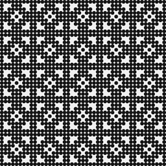 Abstract Cross Pattern Dots Logo generative computational art illustration