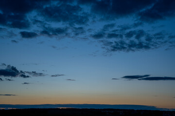 Fototapeta na wymiar Beautiful textured sky with clouds at sunset