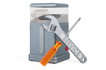 Repair and service of Popcorn Making Machine, 3D rendering