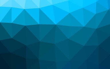 Light BLUE vector polygonal pattern.