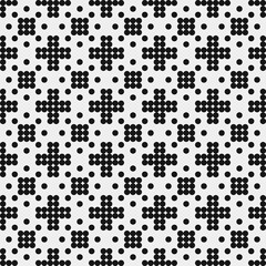 Abstract Cross Pattern Dots Logo generative computational art illustration