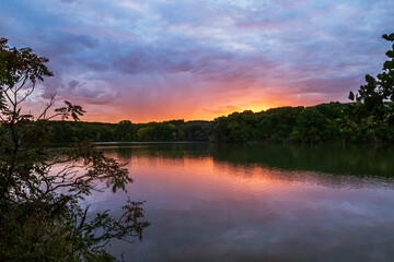 Golden Sunrise at the Lake