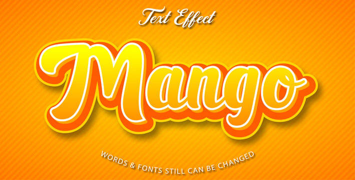 Mango Editable Text Effect