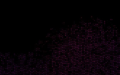 Dark Purple vector background with bubbles.