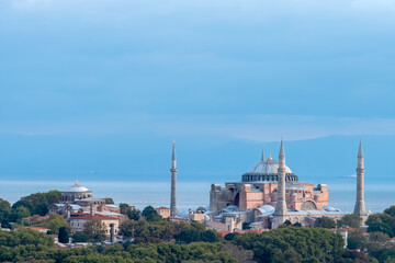 Fototapeta na wymiar Hagia Sophia And Hagia Irene, Istanbul, Turkey
