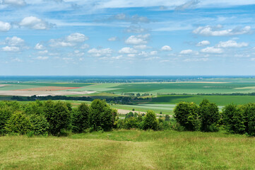 Fototapeta na wymiar Summer countryside landscape in Ukraine