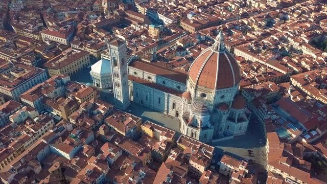Cathedral of Saint Mary of the Flower at sunrise, Italy.