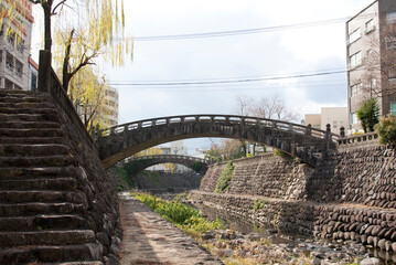 中島川の石橋群