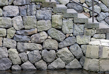眼鏡橋付近のハート形の石