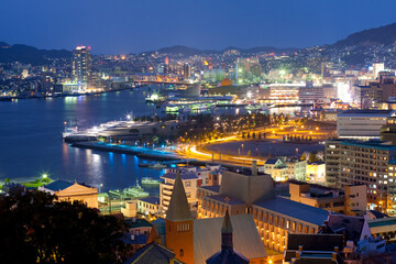 Naklejka premium 長崎の夜景