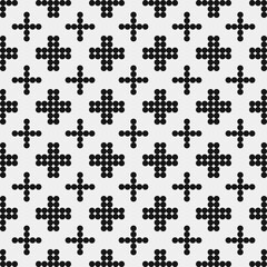 Abstract Cross Pattern Dots Logo generative computational art illustration