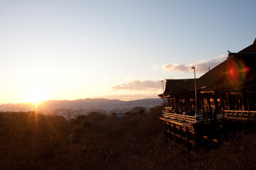 Fototapeta premium 夕暮れの清水寺