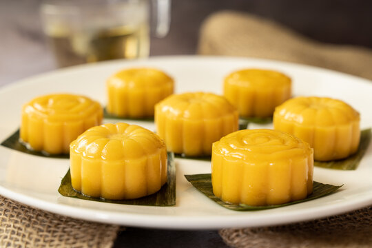 Malaysia Popular Sweet Dessert Or Simply Known As Sweet Potato Kueh Or Kuih