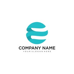 Letter E line logo design. Linear creative minimal monochrome monogram symbol. Universal elegant vector sign design. Premium business logotype. Graphic alphabet symbol for corporate business identity
