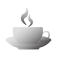 delicious coffee in ceramic cup