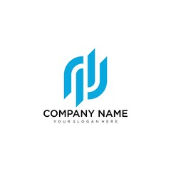 Letter N line logo design. Linear creative minimal monochrome monogram symbol. Universal elegant vector sign design. Premium business logotype. Graphic alphabet symbol for corporate business identity