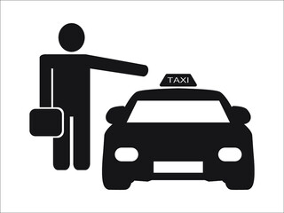 taxi sign vector illustration