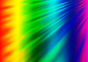 Obraz premium Light Multicolor, Rainbow vector backdrop with long lines.
