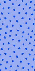 Hipster colorful seamless polka dot pattern. Vector irregular abstract texture with random hand drawn spots.