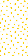 Hipster colorful seamless polka dot pattern. Vector irregular abstract texture with random hand drawn spots.
