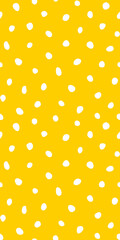 Hipster colorful seamless polka dot pattern. Vector irregular abstract texture with random hand drawn spots.