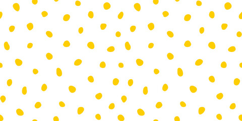 Hipster colorful seamless polka dot pattern. Vector irregular abstract texture with random hand drawn spots.