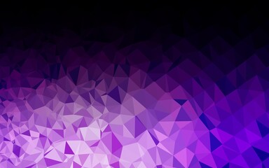 Obraz premium Light Purple vector polygon abstract background.