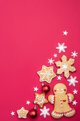 Christmas and New Year greeting card mockup