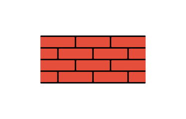 Wall Icon in trendy flat style isolated on white background. Wall brick symbol for your web site design, logo, app, UI. Vector illustration, EPS10.