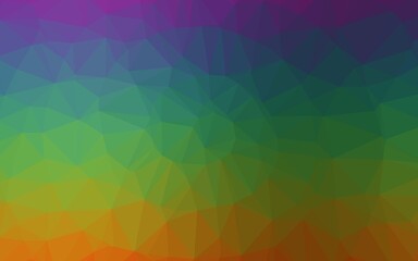 Dark Multicolor, Rainbow vector polygonal template.