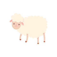 cartoon farm sheep domestic animal