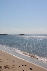 Sunny day in a Desert Beach in Brazil