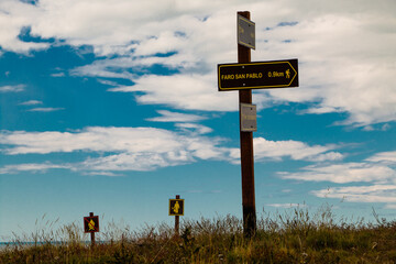Guía del sendero sobre la costa Atlántica en Tierra del Fuego.