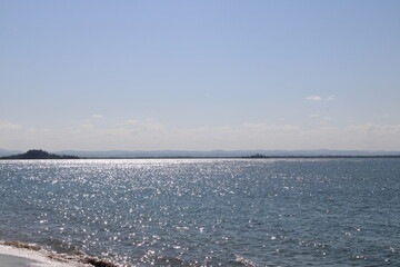 Sunny day in a Desert Beach in Brazil