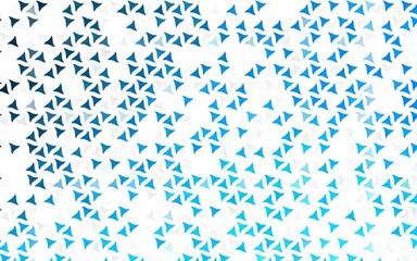 Light BLUE vector seamless pattern in polygonal style.