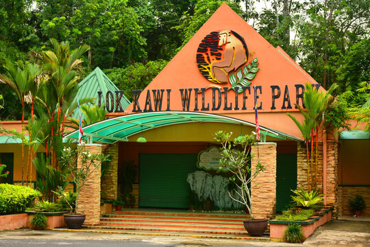 Lok Kawi Wildlife Park Facade in Sabah, Malaysia