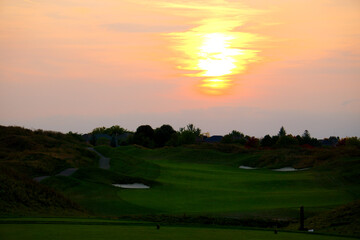 sunrise over the river