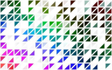 Light Multicolor, Rainbow vector seamless backdrop with lines, triangles.