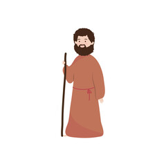 nativity manger joseph cartoon character