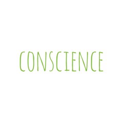 Eco Conscience Lifestyle Word Quote Lettering Illustration