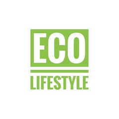Eco Conscience Lifestyle Word Quote Lettering Illustration