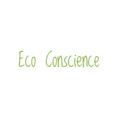 Eco Conscience Lifestyle Word Quote Lettering Illustration