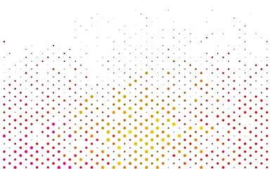 Light Pink, Yellow vector cover with spots.