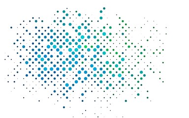 Light Blue, Green vector template with circles.