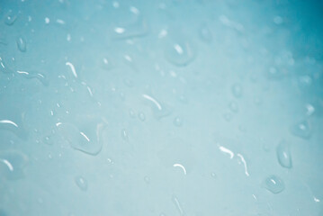 Blue water drops abstract background