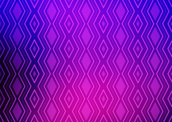 Light Pink, Blue vector texture with lines, rhombuses.