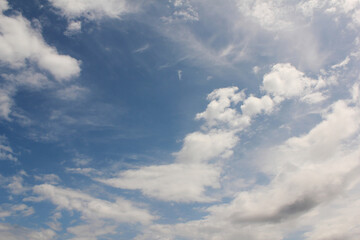 clouds in the blue sky