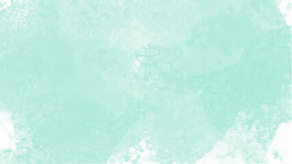 fresh green watercolor surface with splatters on white background, vector illustration