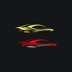 Obraz na płótnie Canvas illustration logo car sport icon logo